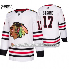 Chicago Blackhawks Dylan Strome 17 Adidas 2019-2020 Wit Authentic Shirt - Kinderen